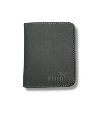 Men's Genuine Leather Wallet Grey Minimalist Design
