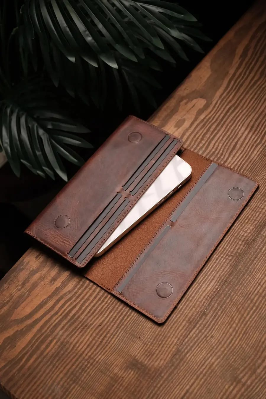 Men’s Premium Vintage Leather Long Wallet