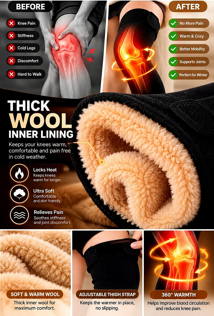 2x Kneee Warmers HIgh Quality Compression Knee Warmers